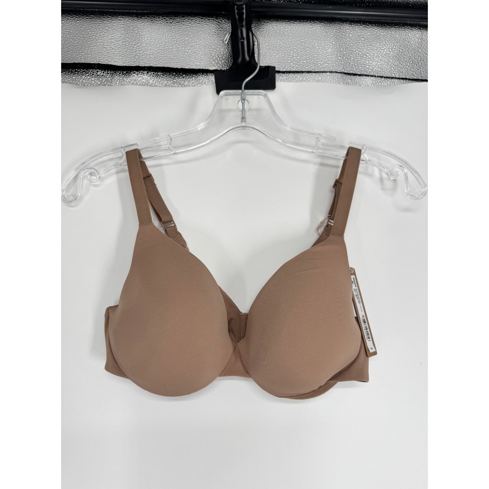 SKIMS Smoothing Intimates Full Coverage Lightly Lined Bra 34B Sienna Tan Underwi